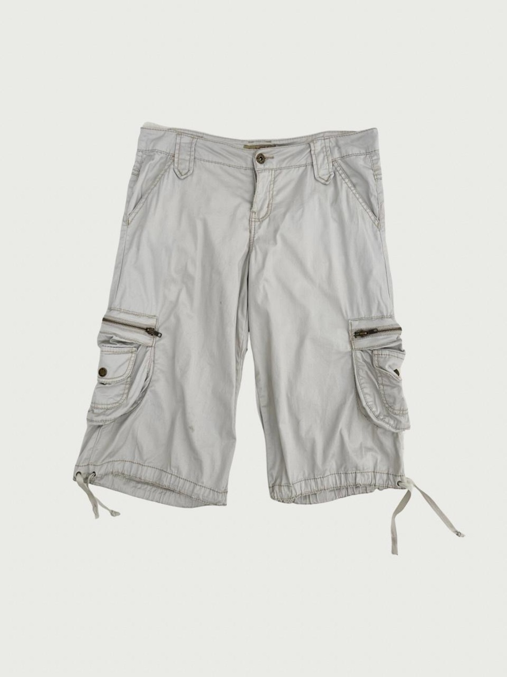 Paris Blues Khaki Cargo Shorts/Capris